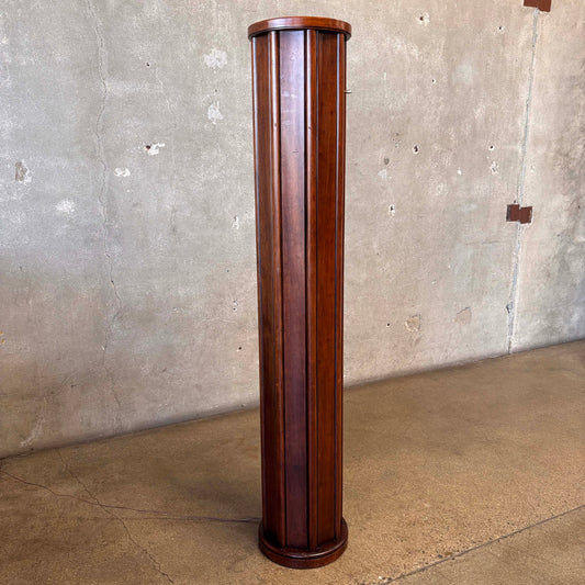 Vintage Victorian / Art Deco Style Fluted Column Torchiere Lamp