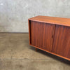 Mid Century Modern Tambour Door Credenza By Milo Baughman For Glenn of California Product Image
