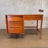 Mid Century Four Drawer Compact Desk By Furniture Guild California Product Image