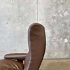 Ekornes Leather Lounge Chair & Ottoman - Norway Product Image