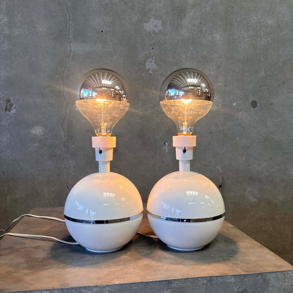Pair Of Vintage MCM Enzo Mari Style Dumbbells' Lamps Product Image