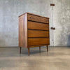 Mid Century Modern Highboy Dresser By Bassett Product Image