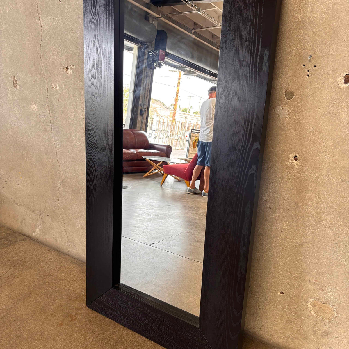 Full Length Mirror W/ Black Frame