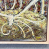 1960's Original Oil Om Board - Floral Wall With Bed Signed B. Sandler Product Image