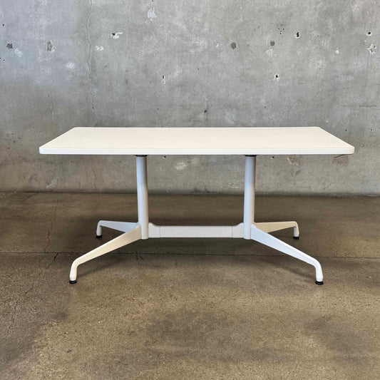 Eames Rectangular Cream Table - Laminate Top / Segmented Base Table