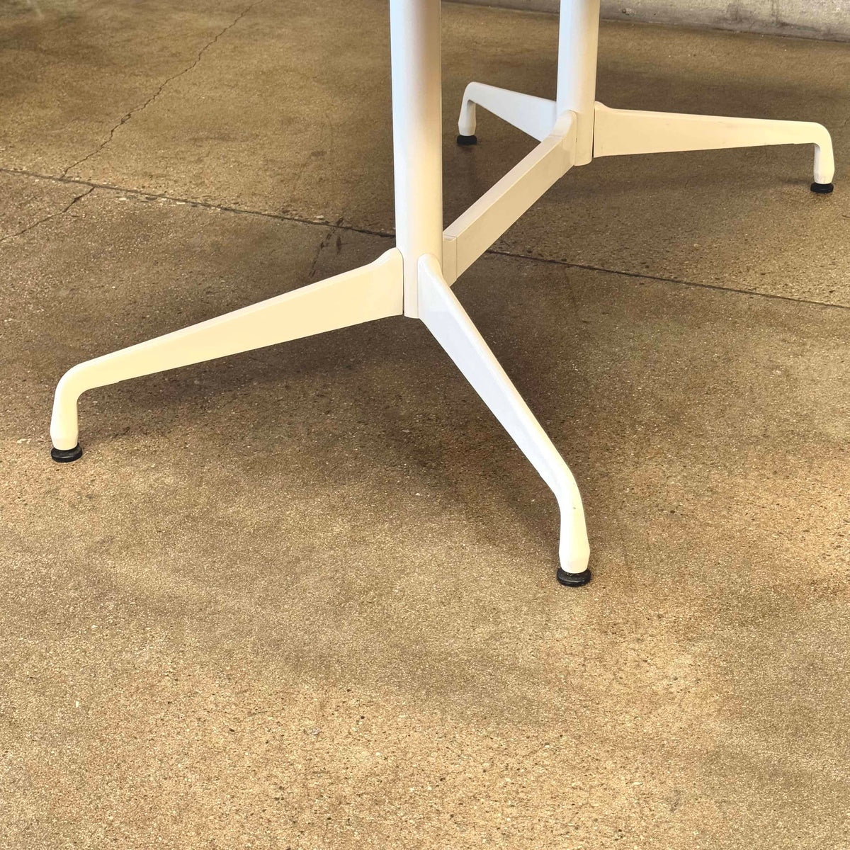 Eames Rectangular Cream Table - Laminate Top / Segmented Base Table