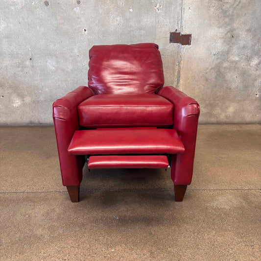 Bradington Young Zion Three-Way Red Leather Lounger #2