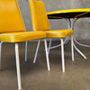 1970s Lemon Slice Dining Table and Four Original Yellow Chairs Product Image