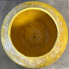 Vintage Mid Century Yellow Ceramic Planter w/ Crackle Glaze Product Image