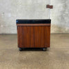 Mid Century Modern Lane Cedar Walnut Hope Chest Bench - Upholstery Tufted Product Image