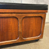 Mid Century Modern Lane Cedar Walnut Hope Chest Bench - Upholstery Tufted Product Image