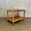 Vintage Oak Bar Cart Product Image