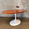 Florence Knoll For Eero Saarinen Walnut Oval Tulip Table Product Image