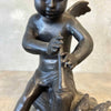 Bronze Vintage Cherub Angel Playing the Flute #2 Product Image