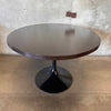 Florence Knoll For Eero Saarinen Dark Walnut Black Knoll Base Dining Table Product Image