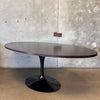 Florence Knoll For Eero Saarinen Dark Walnut Black Knoll Base Dining Table Product Image