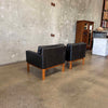 Pair Peem-Oy Leather Lounge Chairs Finland, c. 1965 Product Image