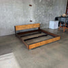 Mid Century Modern Bed Headboard And Frame Product Image