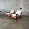 Danish Modern Lounge Chairs In Teak, Denmark 1960's Product Image