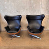 Pair of Egg Chairs Inspired by Arne Jacobsen Product Image