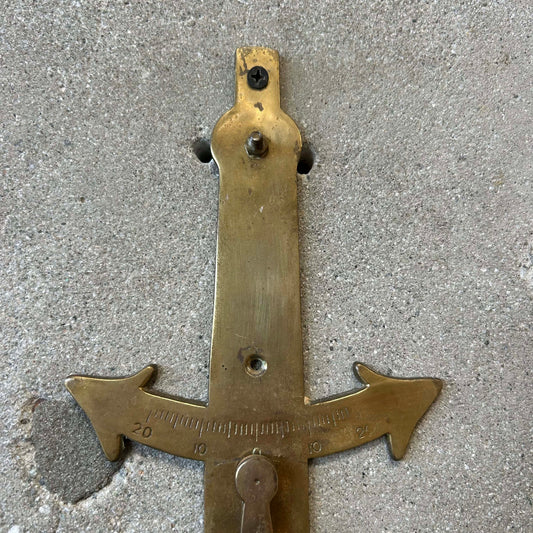 Brass Nautical Inclinometer