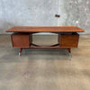 Mid Century Modern Walnut Alma "Skulptra" Executive Desk Product Image