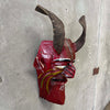 Vintage Hand Carved Wooden Mexican "El Diablo" Folk Art Mask Product Image