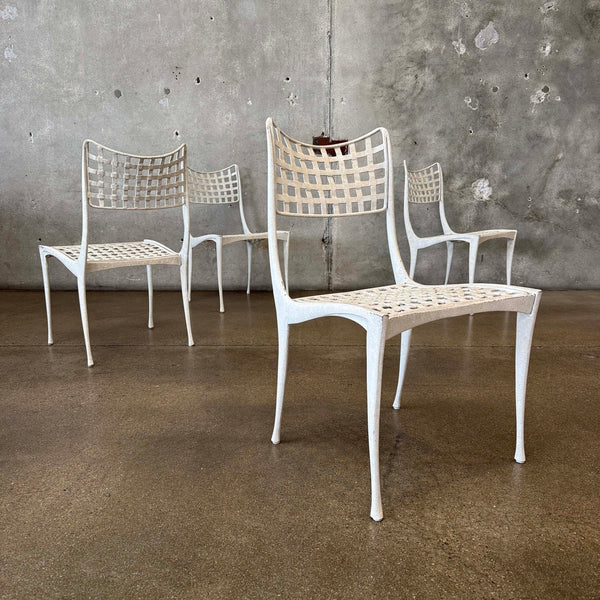 Set of 4 "Sol y Luna" Chairs in Cast Aluminum by Dan Johnson for Brown Saltman Product Image