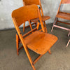 Set of Four 1950s Vintage Art Deco Arts & Crafts Maple Folding Chairs Product Image
