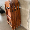 Set of Four 1950s Vintage Art Deco Arts & Crafts Maple Folding Chairs Product Image