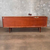 Mid Century Modern Cradenza Teak With Drop Down Compartment Tapered Legs Product Image