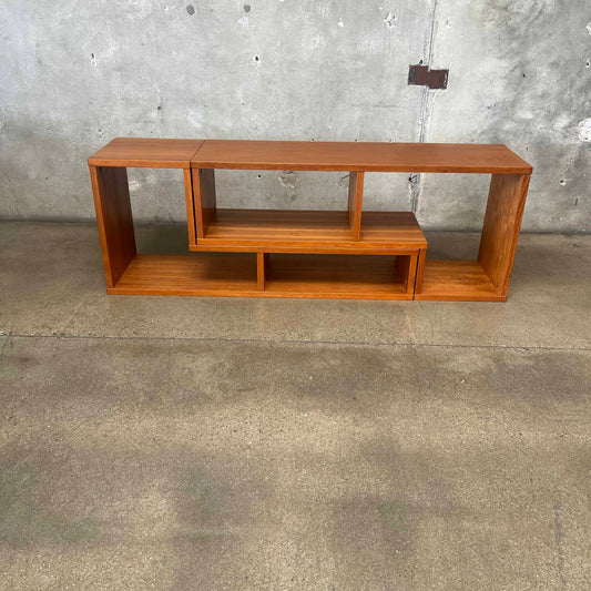 MCM Danish L-Shaped Puzzle Shelving Console C. 1970s
