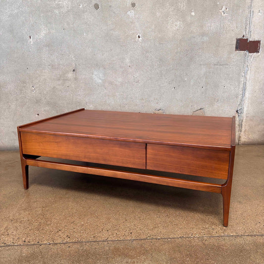 Mid Century Walnut Coffee Table By Glenn Of California