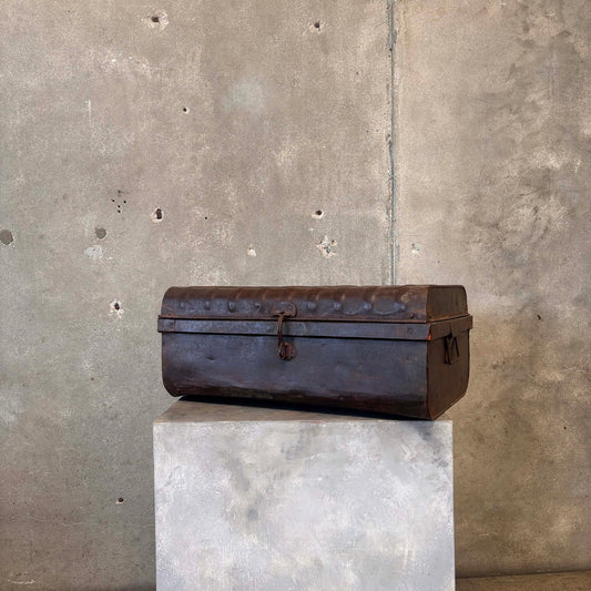 Antique Metal Trunk