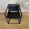 Postmodern Black Leather + Metal Armchair By Radboud Van Beekum For Pastoe Product Image