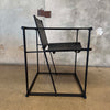 Postmodern Black Leather + Metal Armchair By Radboud Van Beekum For Pastoe Product Image