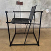 Postmodern Black Leather + Metal Armchair By Radboud Van Beekum For Pastoe Product Image