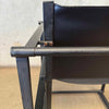Postmodern Black Leather + Metal Armchair By Radboud Van Beekum For Pastoe Product Image