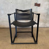Postmodern Black Leather + Metal Armchair By Radboud Van Beekum For Pastoe Product Image