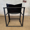 Postmodern Black Leather + Metal Armchair By Radboud Van Beekum For Pastoe Product Image