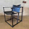 Postmodern Black Leather + Metal Armchair By Radboud Van Beekum For Pastoe Product Image