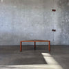 Teak + Slate Corner Table/ Coffee Table By Hasleu, Denmark 1970s. Product Image