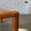 Teak + Slate Corner Table/ Coffee Table By Hasleu, Denmark 1970s. Product Image