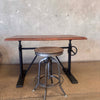 Industrial Pottery Barn Pittsburgh Crank Standing Desk With Stool Product Image
