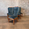 Set of Eight Burlwood Dining Chairs - Six Side Chairs & Two Arm Chairs Product Image