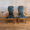 Set of Eight Burlwood Dining Chairs - Six Side Chairs & Two Arm Chairs Product Image