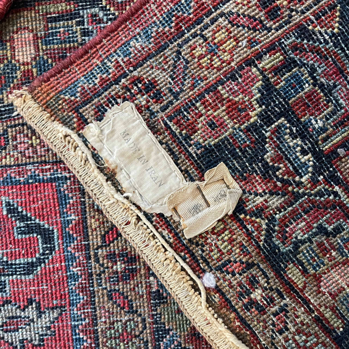 Vintage Hand Knotted Persian Wool Rug