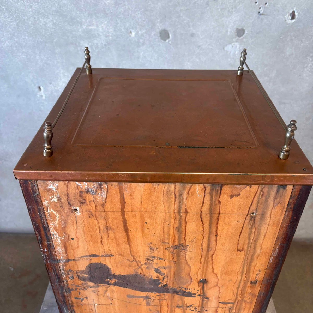 Antique Sterilizer Side Table