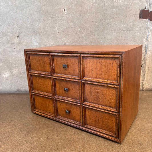 1960's Henredon Side Table Drawers "Custom Folio Three"
