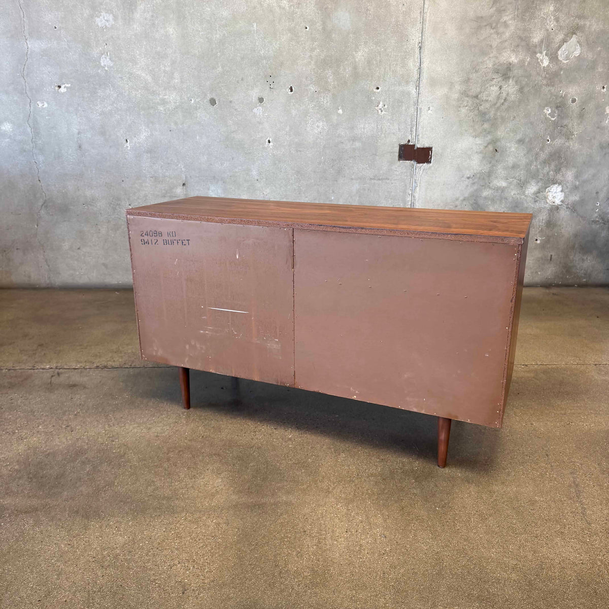 Mid Century Modern Walnut Credenza By Basset